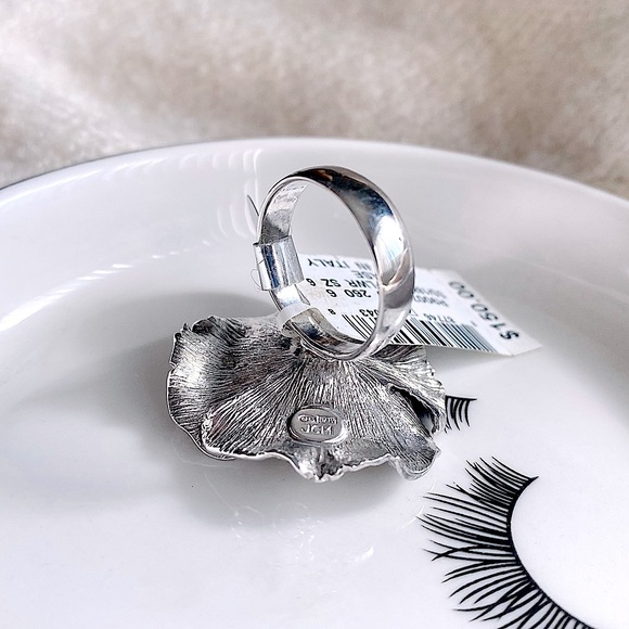 Giani Bernini Two-tone Hibiscus Flower Ring - Picture 8 of 15